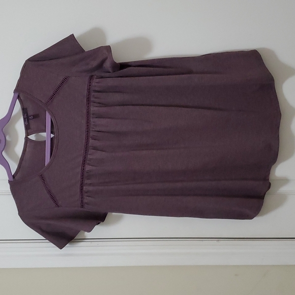 Olivia Sky Tops - OLIVIA SKY Women's Short Sleeve Purple Top Size Medium